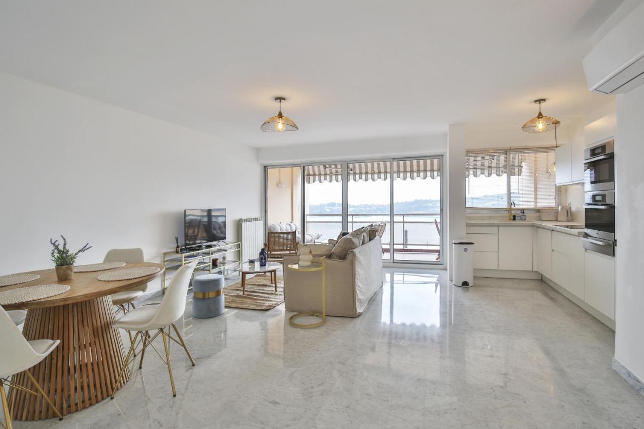 Sublime Appartement Vue Mer. Parking/Piscine/Clim วีลล์ฟรองซ์-ซูร์-แมร์ ภายนอก รูปภาพ