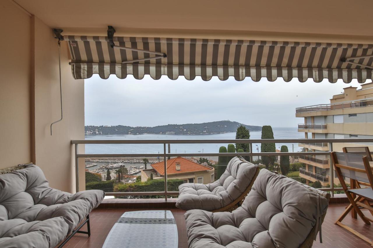 Sublime Appartement Vue Mer. Parking/Piscine/Clim วีลล์ฟรองซ์-ซูร์-แมร์ ภายนอก รูปภาพ