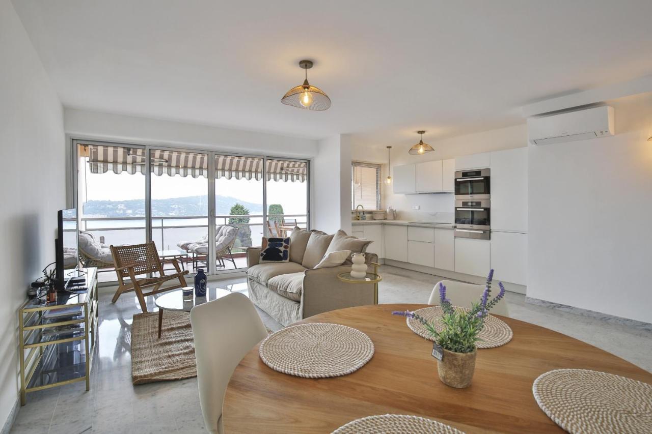 Sublime Appartement Vue Mer. Parking/Piscine/Clim วีลล์ฟรองซ์-ซูร์-แมร์ ภายนอก รูปภาพ