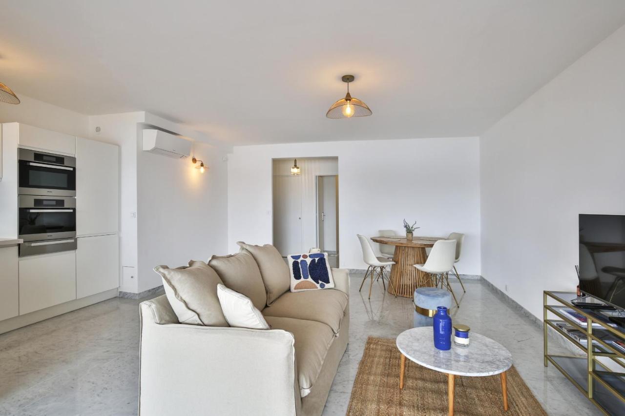 Sublime Appartement Vue Mer. Parking/Piscine/Clim วีลล์ฟรองซ์-ซูร์-แมร์ ภายนอก รูปภาพ